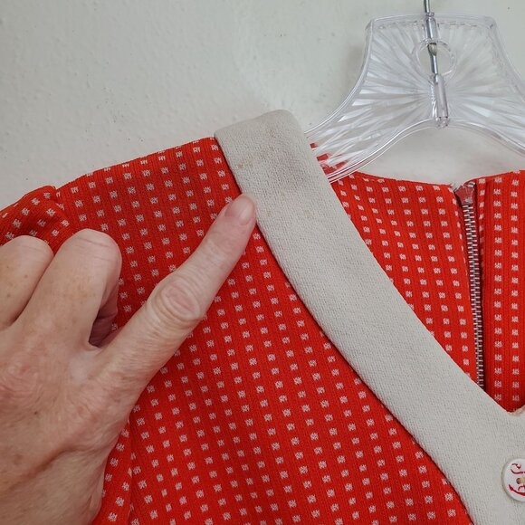 Child's vintage unbranded 50's/60's polka dot dress - Picture 3 of 12